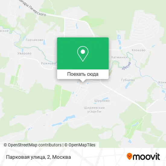 Карта Парковая улица, 2