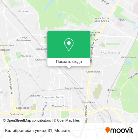 Карта Калибровская улица 31