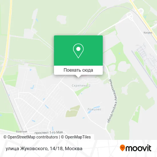 Карта улица Жуковского, 14/18