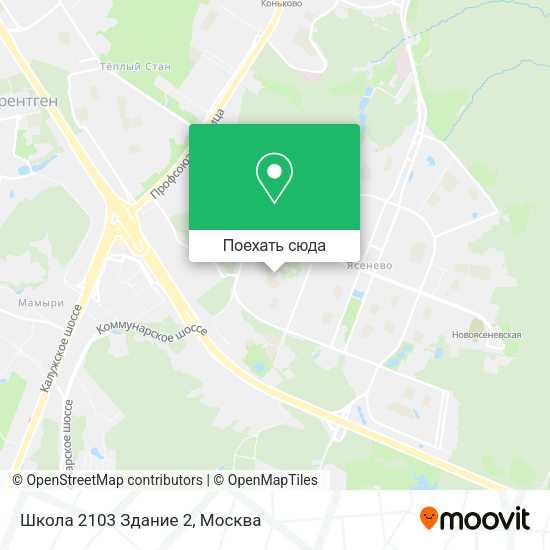 Карта Школа 2103 Здание 2