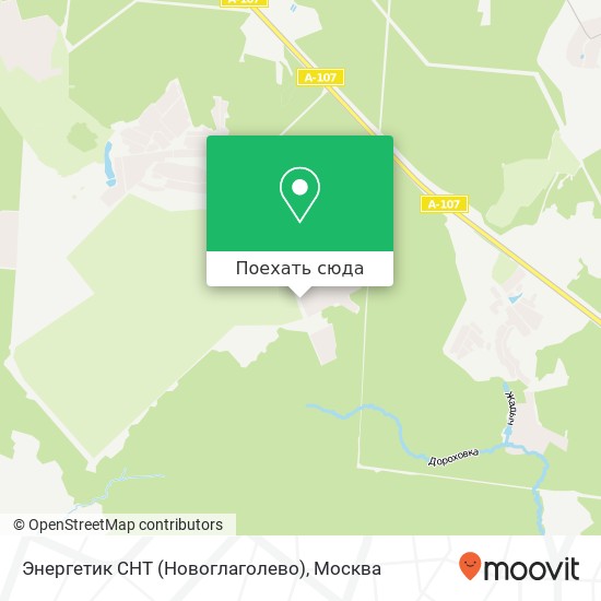 Карта Энергетик СНТ (Новоглаголево)