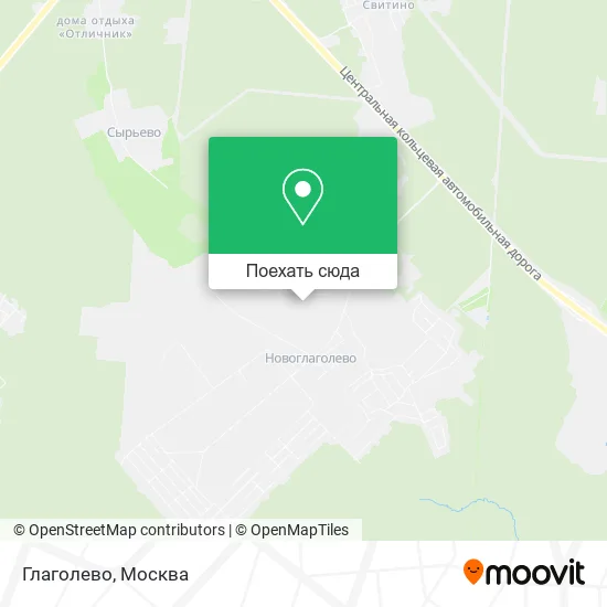 Карта Глаголево