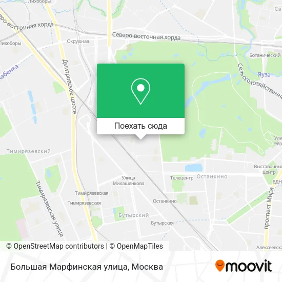 Карта Большая Марфинская улица
