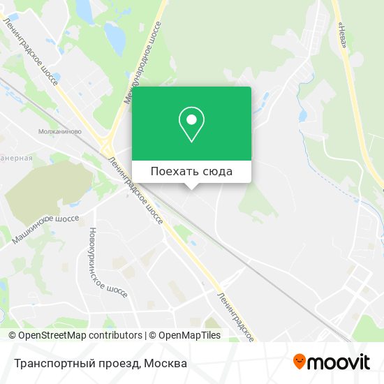 Карта Транспортный проезд