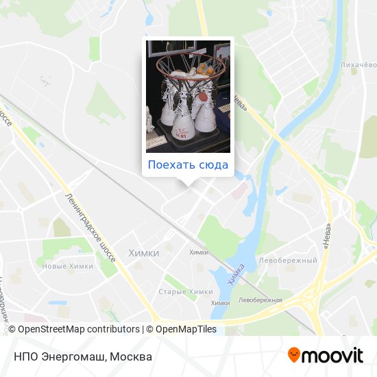 Карта НПО Энергомаш