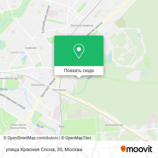 Карта улица Красная Сосна, 30