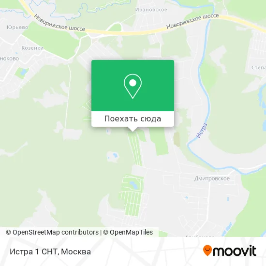 Карта Истра 1 СНТ