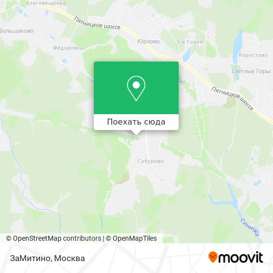 Карта ЗаМитино