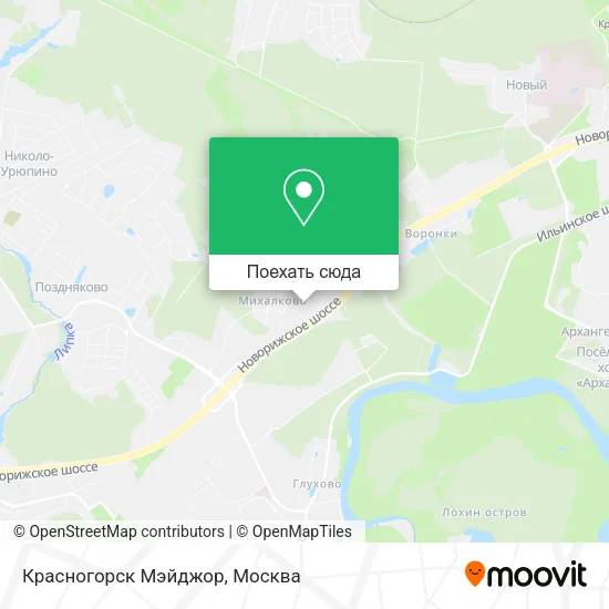 Карта Красногорск Мэйджор