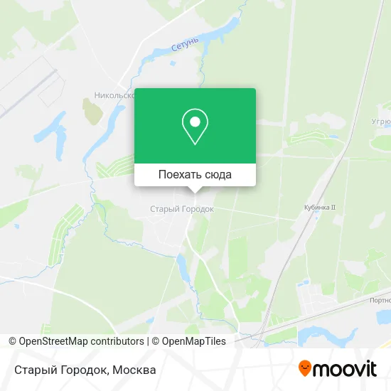Карта Старый Городок