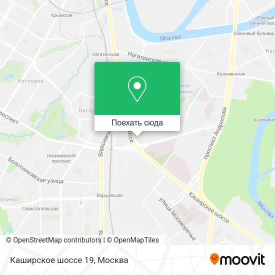 Карта Каширское шоссе 19
