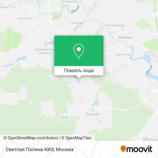 Карта Светлая Поляна КИЗ