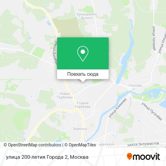 Карта улица 200-летия Города 2