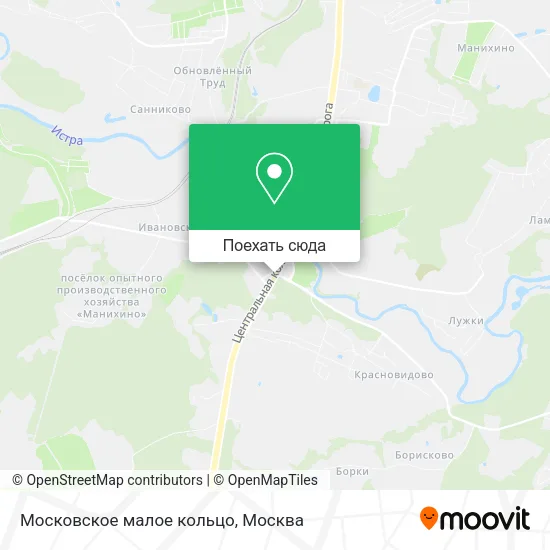 Карта Московское малое кольцо