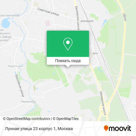 Карта Лунная улица 23 корпус 1