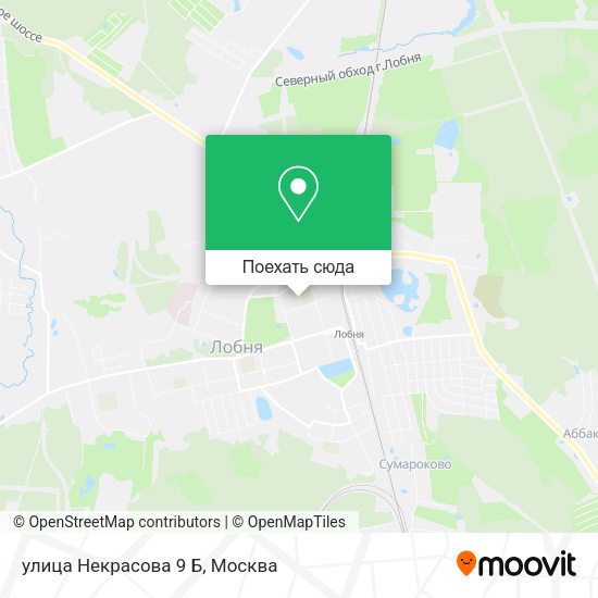 Карта улица Некрасова 9 Б