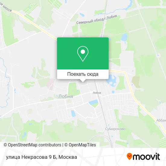 Карта улица Некрасова 9 Б