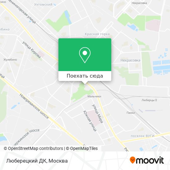 Карта Люберецкий ДК