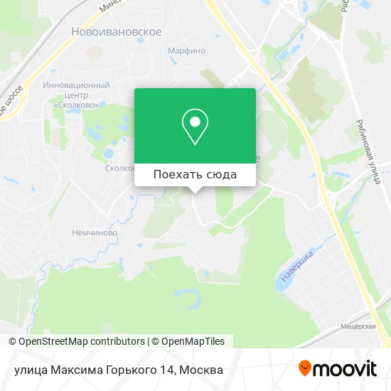Карта улица Максима Горького 14