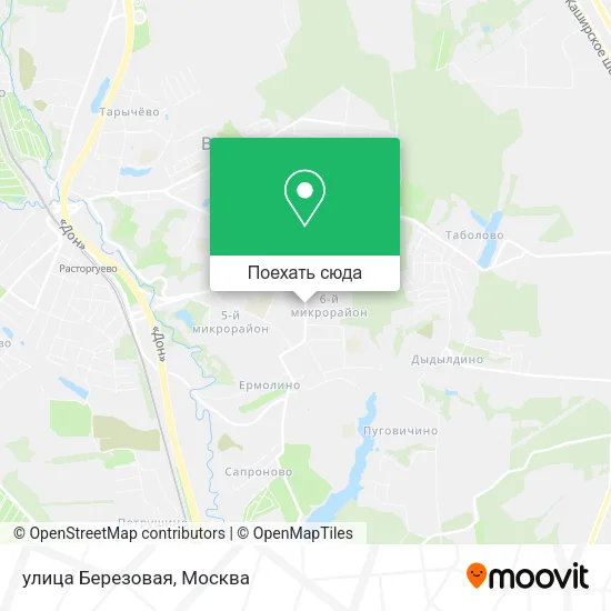 Карта улица Березовая