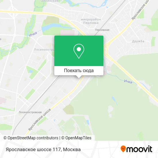 Карта Ярославское шоссе 117