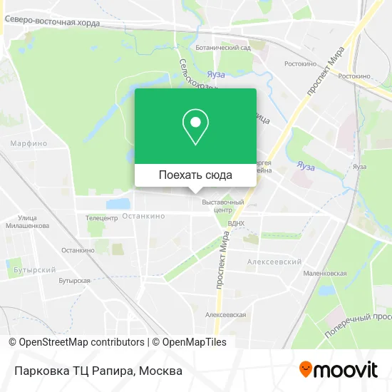 Карта Парковка ТЦ Рапира