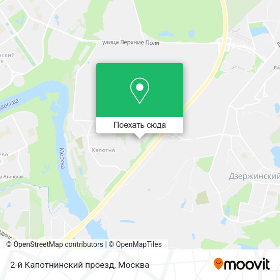 Карта 2-й Капотнинский проезд