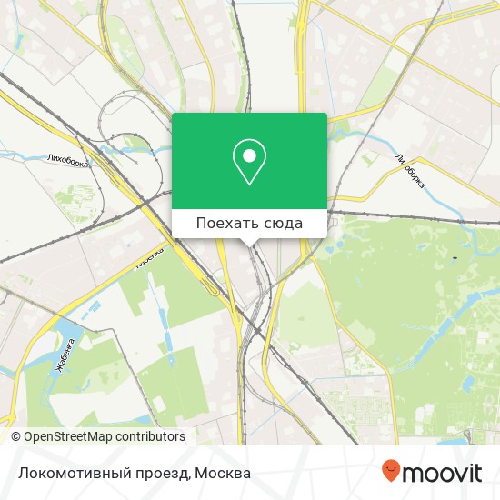 Карта Локомотивный проезд