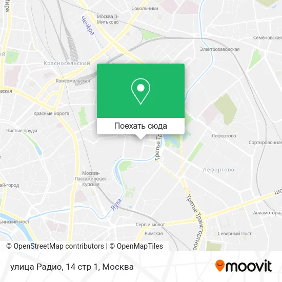 Карта улица Радио, 14 стр 1