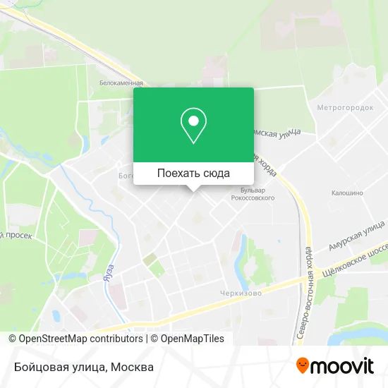 Карта Бойцовая улица