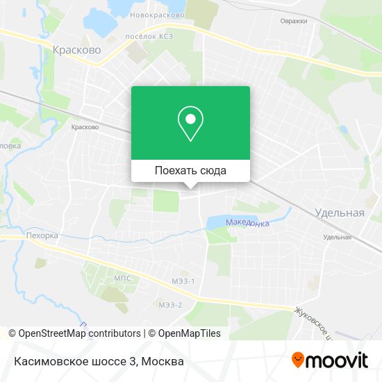 Карта Касимовское шоссе 3