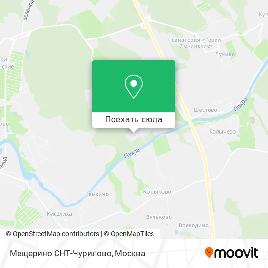 Карта Мещерино СНТ-Чурилово