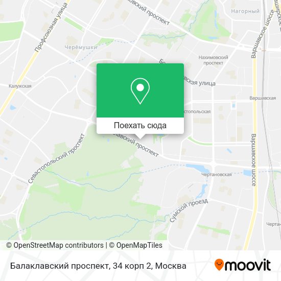 Карта Балаклавский проспект, 34 корп 2