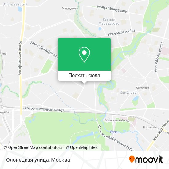Карта Олонецкая улица