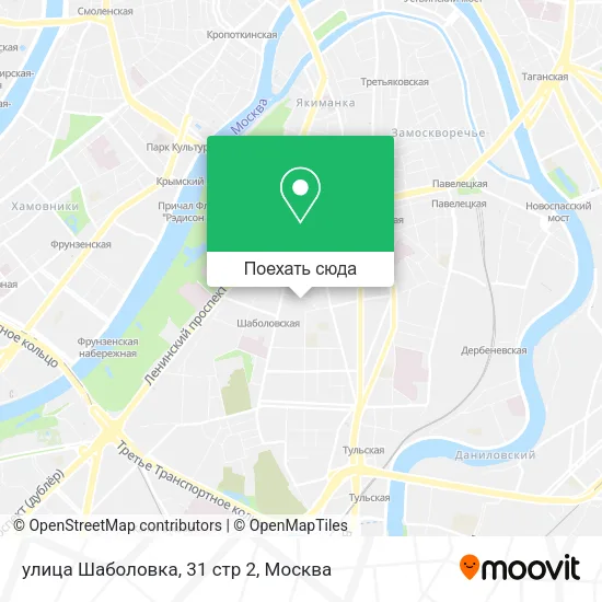 Карта улица Шаболовка, 31 стр 2