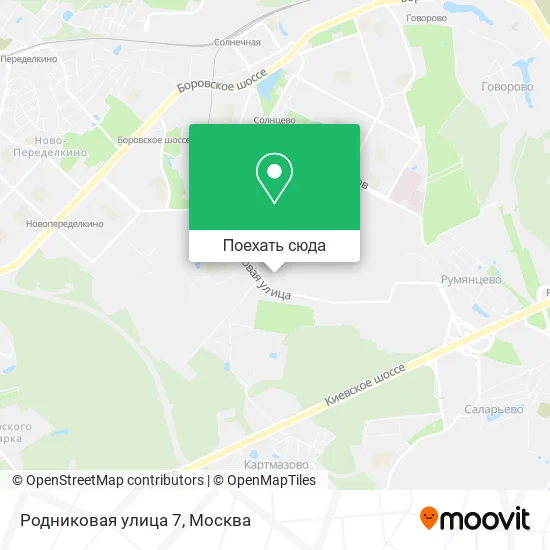 Карта Родниковая улица 7