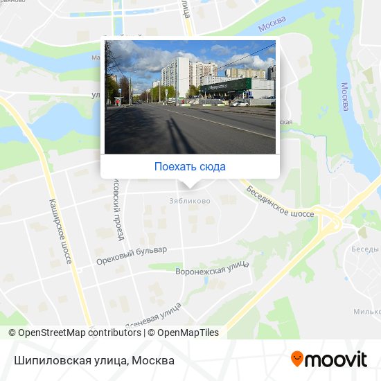 Карта Шипиловская улица