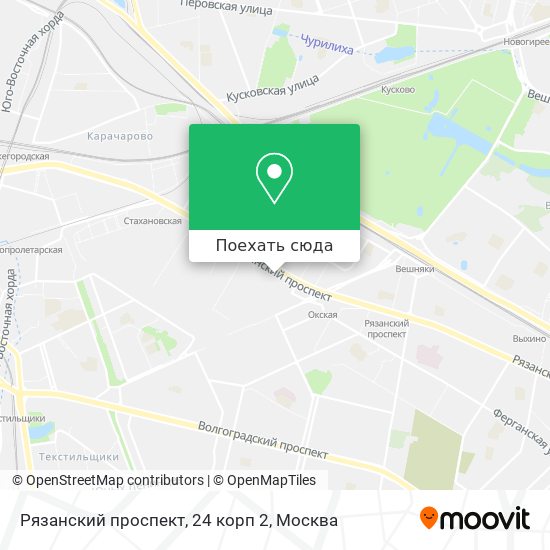 Карта Рязанский проспект, 24 корп 2