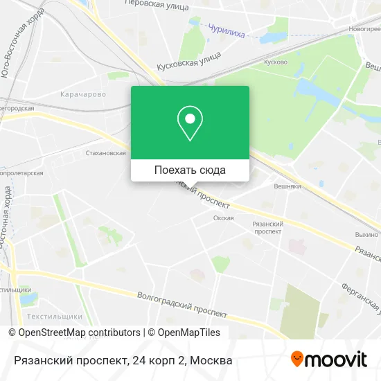 Карта Рязанский проспект, 24 корп 2