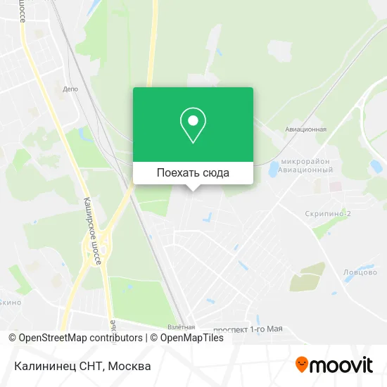 Карта Калининец СНТ
