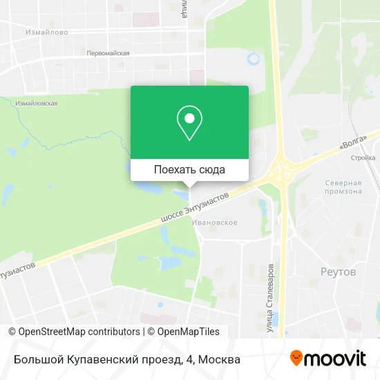 Карта Большой Купавенский проезд, 4