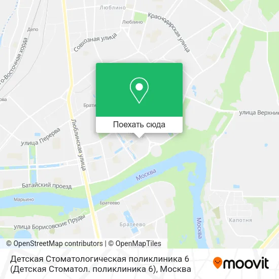 Карта Детская Стоматологическая поликлиника 6