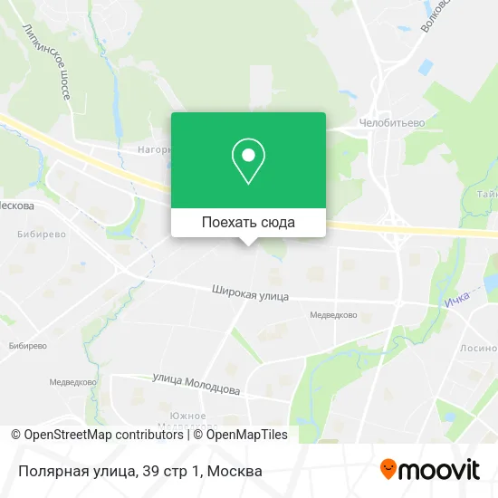 Карта Полярная улица, 39 стр 1