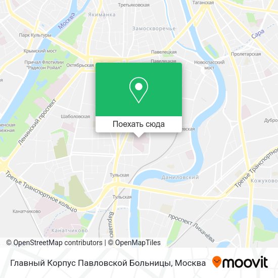 Карта Главный Корпус Павловской Больницы