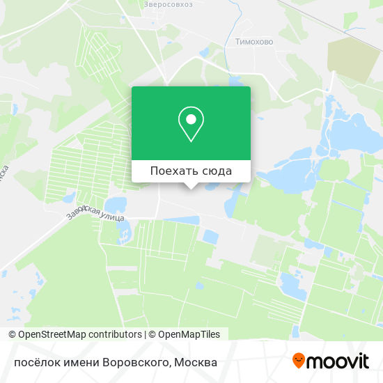 Карта посёлок имени Воровского