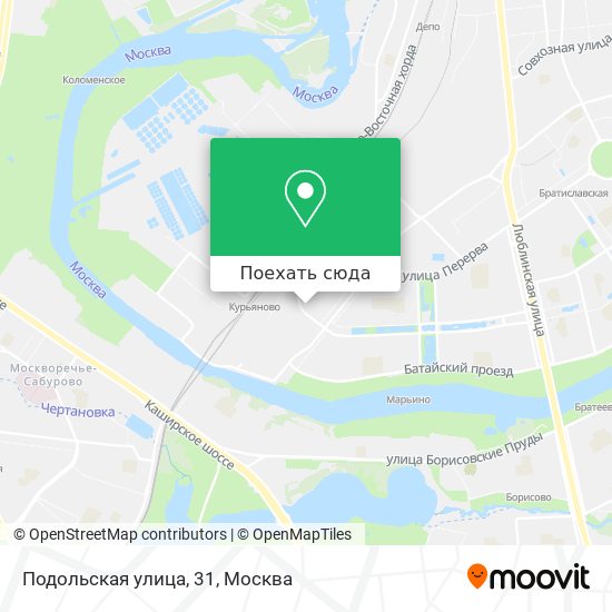 Карта Подольская улица, 31