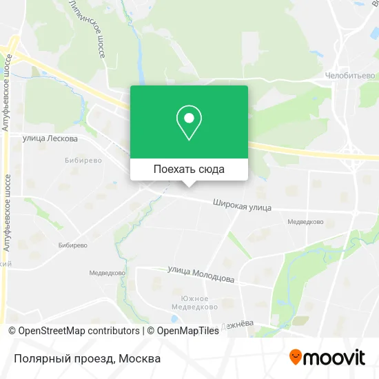 Карта Полярный проезд