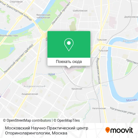 Карта Московский Научно-Практический центр Оториноларингологии