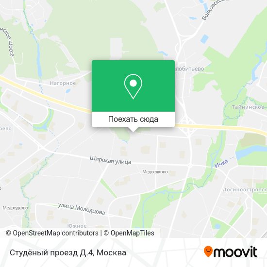 Карта Студёный проезд Д.4