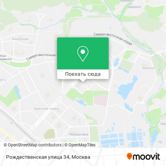 Карта Рождественская улица 34